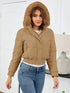 'Celandine' Hooded Cropped Coat - Celes Fashion
